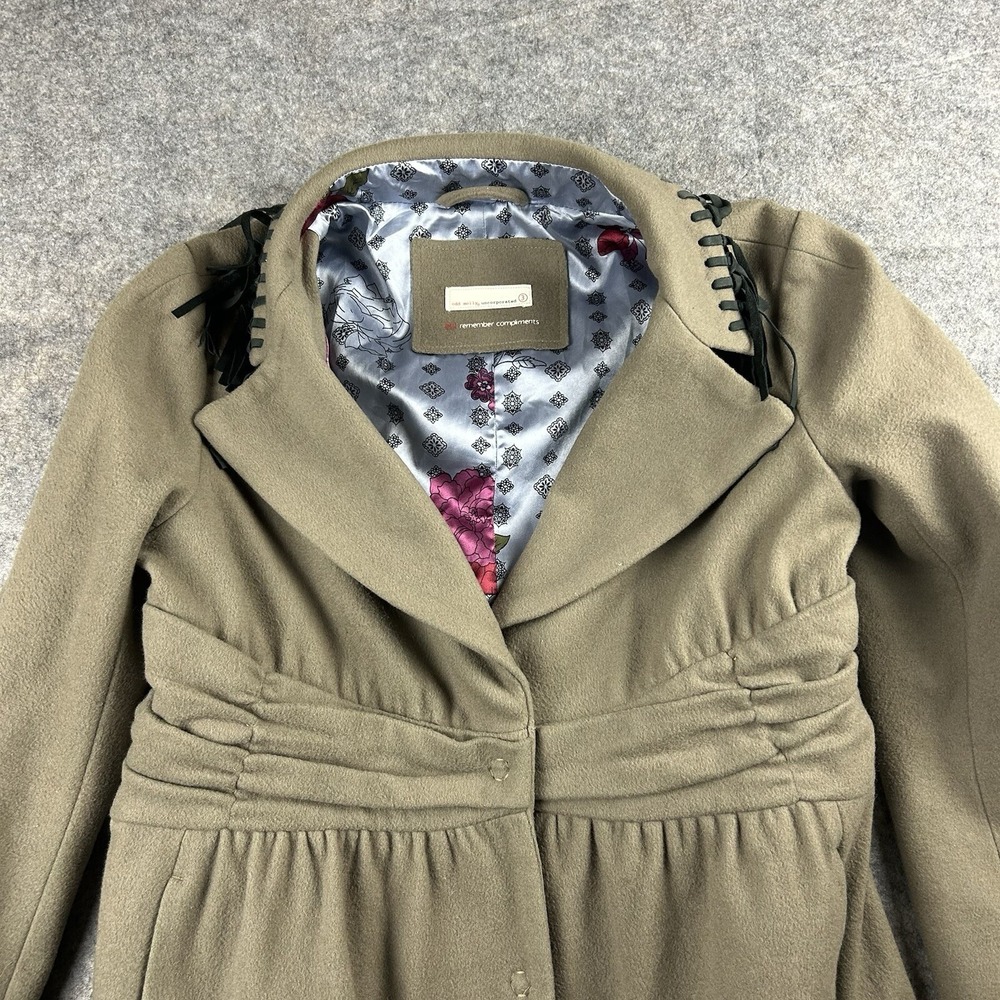 Odd Molly Coat Women's Large (3) Wool Cashmere Blend Anthropologie Cowgirlcore - Picture 6 of 13